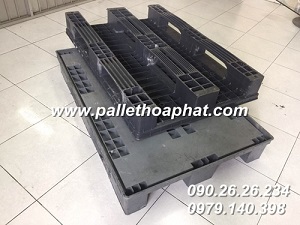 Gray Plastic Pallet 800*1200*150mm